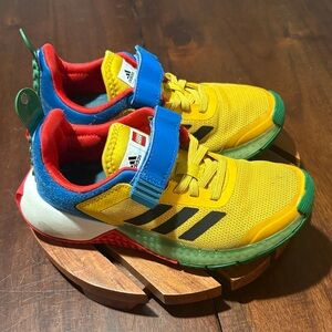 Adidas Kids LEGO Yellow Blue Sneakers